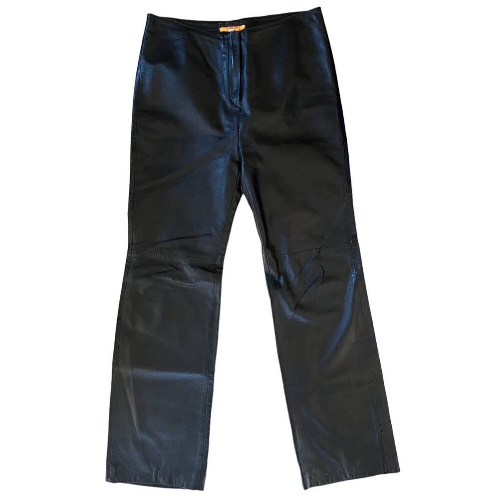 Davide Cenci Leather Pants Lined with Silk